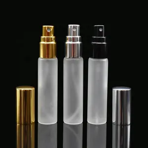 refillable frosted clear 5ml 10ml 15ml glass spray bottles for perfume essential oil alcohol