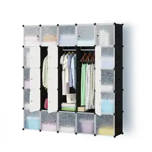 DIY magic piece of plastic storage cabinets simple wardrobe assembled resin composition