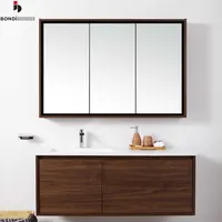 Armoire de salle de bain en noir et blanc, grande armoire, placard