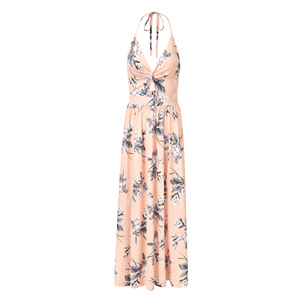 Womens <strong>Summer</strong> <strong>Boho</strong> Maxi Long <strong>Dress</strong> Beach Floral Halter Sleeveless <strong>Dresses</strong> - Product Image 5