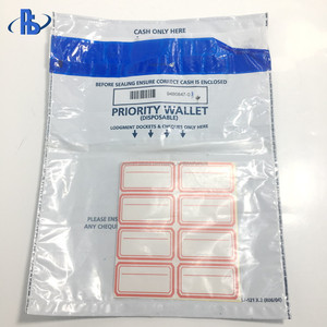 <span class=keywords><strong>De</strong></span> seguridad transparente sellada manipular bolsas <span class=keywords><strong>de</strong></span> dinero en efectivo en tránsito - Product Image 4