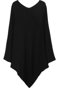 Poncho long pour femme en cachemire 100% tricoté à plat - Product Image 2