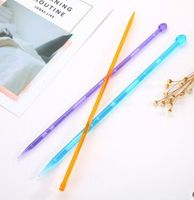 Charmkey Usine prix fantaisie en plastique aiguilles à tricoter en plastique chanter point dans de belles couleurs sur Offre Spéciale