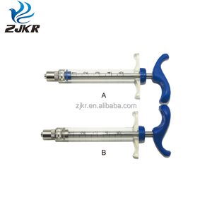 KD313 vétérinaire des animaux réutilisable durable <span class=keywords><strong>5ml</strong></span> TPX/Acier En <span class=keywords><strong>Plastique</strong></span> <span class=keywords><strong>seringue</strong></span> avec luer lock pour moutons - Product Image 2