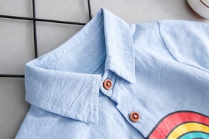 Ensemble chemise à manches longues pour <span class=keywords><strong>bébé</strong></span> garçon de 0 à 3 ans, en jean, deux pièces, collection automne 2018 - Product Image 4