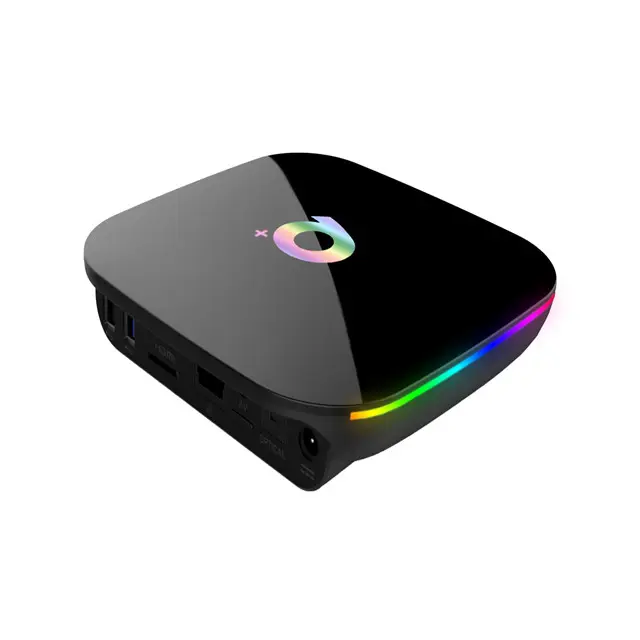 Asher Commercio All'ingrosso più poco costoso Q plus. Android tv box 4GB di ram 64GB rom Allwinner H6 Smart box Q Plus