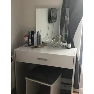 Coiffeuse de bébé, mobilier de chambre à coucher avec miroir, table de toilette pour filles