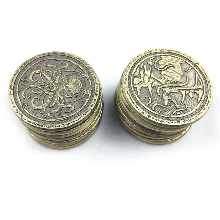 סיטונאי מותאם אישית מתכת זול משחק מטבעות בתפזורת מזכרות עתיק אתגר מטבע
