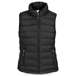 Ventas al por mayor de fábrica de las mujeres de otoño al aire libre cálido grueso invierno tendencia de moda personalizado Puffer Down <span class=keywords><strong>pluma</strong></span> abajo chaleco para mujeres - Product Image 3