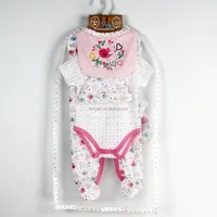 Briantex appena nato insieme dei vestiti del bambino vestiti del bambino di regalo set di cotone del panno del bambino set