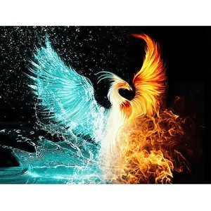 5d diamant peinture Phoenix diamant broderie paon pleine perceuse carré rond image strass mosaïque décor maison cadeau