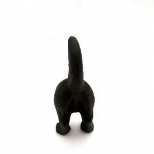 Cute cast iron cute dog tail hook for wall decoration