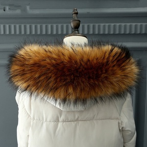 <span class=keywords><strong>Bufanda</strong></span> de lujo de invierno <span class=keywords><strong>con</strong></span> <span class=keywords><strong>capucha</strong></span> de piel de mapache y cuello desmontable, chal de poliéster para mayoristas - Product Image 2