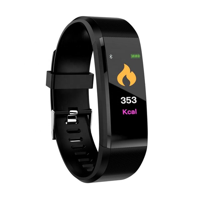 Color Screen Heart Rate Monitor Smart Wristband Sleep Monitor Pedometer Smart Band Fitness tracker Smart Bracelet 115plus