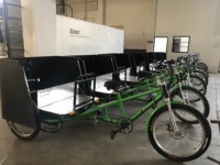 Rickshaw électrique 3 places approuvé CE/Fabricant 26 "Pedicab trois roues