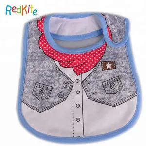 9.1 new design embroidered high quality 100% cotton waterproof baby bibs wholesale cute drool bibs with different types