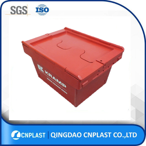 Wholesale <strong>Plastic</strong> Moving Container Attached Lid Industrial Moving <strong>Totes</strong> - Product Image 4
