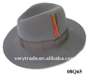 Grigio Feltro GANGSTER Hat 1940s 50