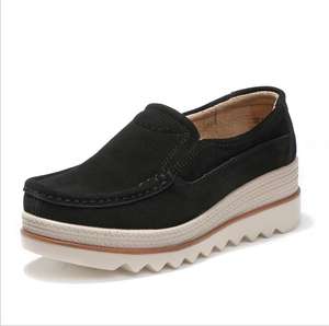 Sh10586a <span class=keywords><strong>scarpe</strong></span> con <span class=keywords><strong>zeppa</strong></span> che aumentano l'altezza <span class=keywords><strong>donna</strong></span> 2023 lady slip on <span class=keywords><strong>scarpe</strong></span> da <span class=keywords><strong>donna</strong></span> casual - Product Image 4