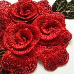 3D 자수 공예 수제 DIY 멀티 레이어 자수 꽃 패치 옷 - Product Image 4