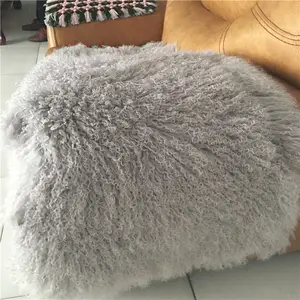 Wholesale Tibet Lamb Skin Real Fur Scarf Mongolian Lamb Fur Plate