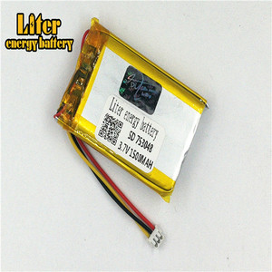 Socket 1.5-3 P 753048 Lithium battery 1500 mah Rechargeable Li Polymer Battery PL LiPo battery with wire - Product Image 1