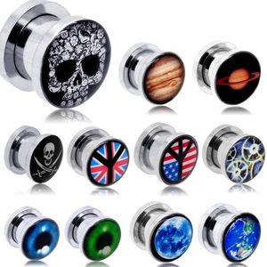 شعار الايبوكسي الفولاذ المقاوم للصدأ مخصصة اللحم نفق المقابس - Product Image 1