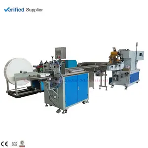 Línea de producción de papel de pañuelo automático de alta velocidad máquina de embalaje medio