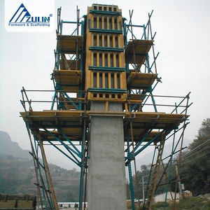 Poutre en bois d'acier bleu vert personnalisé <span class=keywords><strong>CB</strong></span> H20 650 mm 500 KG système de plate-forme de coffrage d'escalade grue-unités mobiles vert bleu - Product Image 3