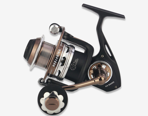 Moulinet Spinning Power Drag sugga de pêche, équipement à tambour fixe très résistant, adapté à la pratique en mer, à la turlutte et en bateau - Product Image 1