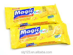 Yummy Màu Vàng Bơ Hương Vị Kem Giòn Dâu Tây Bánh Sandwich Crackers - Product Image 3