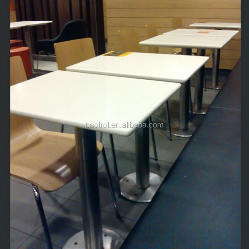 Großhandels preis kfc Tisch und Stuhl/Acryl Restaurant Tisch und Stuhl/Fast Food Tisch Stuhl