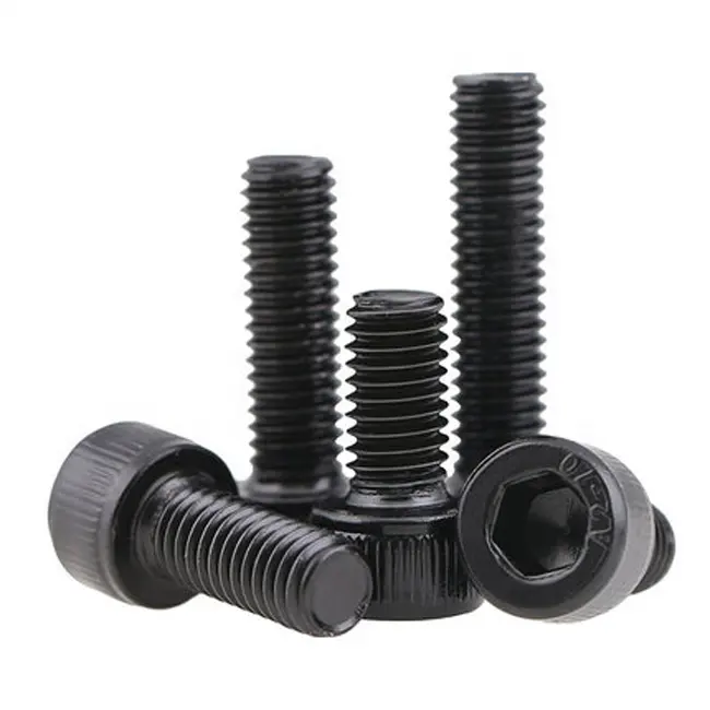 12.9 Grade M3 M4 M5 M6 Black Hex Socket Head Screw Cap Screw with black oxide