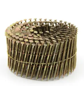 Pneumatic Fastenerswomenatefashion Pallet Wire Coil Wooden Steel Nails Nail Steering Wheel 900pcs/roll Carton Iron for Pc 1.6mm