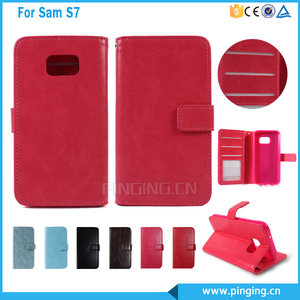 Nuevos productos!!! accesorios flip funda <span class=keywords><strong>de</strong></span> cuero para <span class=keywords><strong>samsung</strong></span> <span class=keywords><strong>galaxy</strong></span> s7 móvil más - Product Image 1