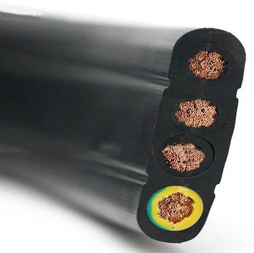 Flat Flexible Rubber Insulated and Sheathed Underwater Electrical Cable Submersible Pump Cable