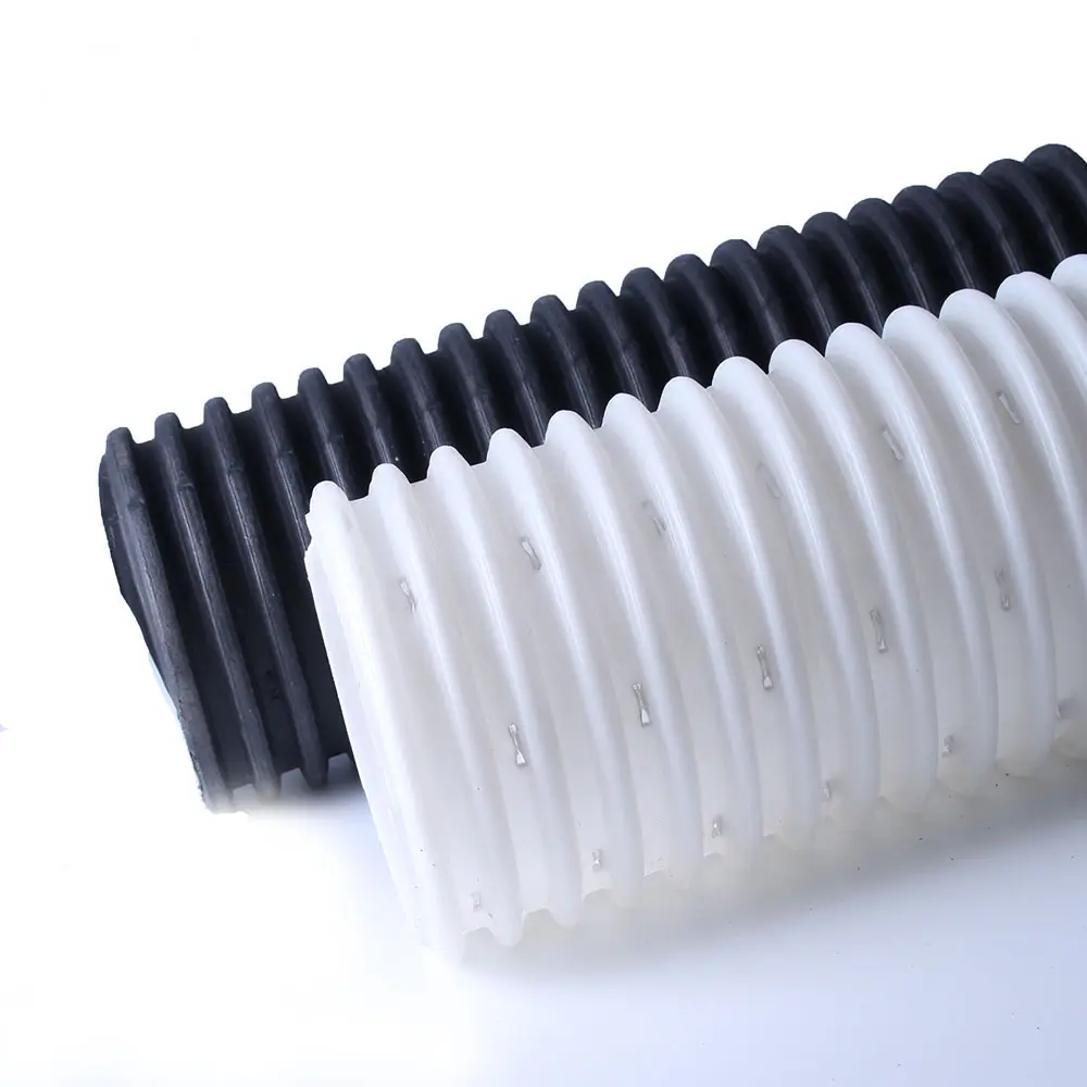 HDPE 2" 3" 4" perforated corrugated drainage pipe for seepage drainage