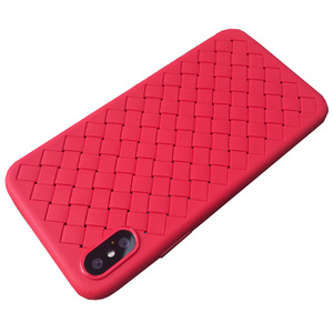 Tissé en cuir motif tpu mince pour <span class=keywords><strong>iPhone</strong></span> X/<span class=keywords><strong>10</strong></span> Cas - Product Image 1