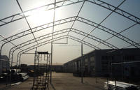 Carpa de Garaje para Auto 408021P, Impermeable, Prefabricada, Almacén, Cobertizo, Material de PVC y PE, Domo de Acero para Exteriores