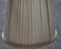 Mini pince plissée de haute qualité sur ampoule pince bougie lustre en cristal décoration abat-jour en tissu