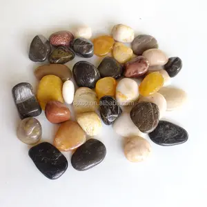 Pebbles de rio natural polido alto!
