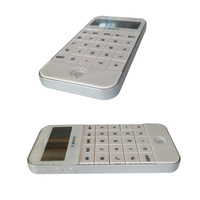 Calculatrice pour téléphone portable à 8 chiffres, calculatrice avec horloge numérique