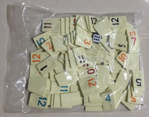 Jeu de tuiles Rummy - 106 pièces, type ivoire avec des chiffres colorés, conforme à la norme EN71 - Product Image 3
