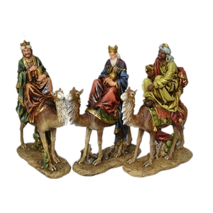 2023 sublimation 12/18/24 Inch Resin Nativity Craft Gifts Three Kings Religious Figures three kingdoms figure