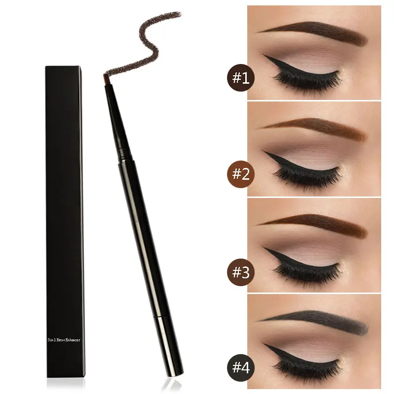 3 in 1 hot-selling waterproof brows pencil private label eyebrow pencil