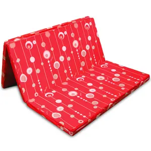 Mejor confort y de espuma suave Tri Fold futón colchón