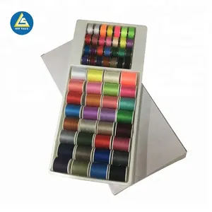 Newest 100% 402 Polyester Sewing metal & plastic bobbin Thread for gift