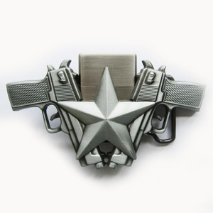 Hebilla de cinturón en forma de dos estrellas, 40mm, hebillas de cinturón de fibra personalizadas - Product Image 6