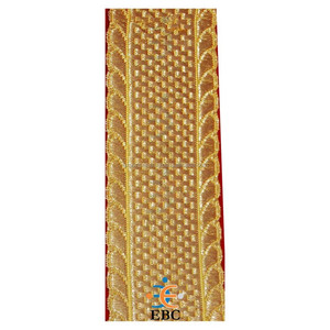 Vêtement en or tresse dentelle OEM or français métallique prêtre vêtement dentelle personnalisé or lingot fil français tresse garniture artisanat - Product Image 1