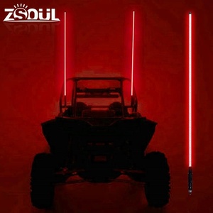 แส้ไฟ LED สี RGB สว่างพิเศษสำหรับรถ JEEP RZR ATV UTV และรถบรรทุก - Product Image 3